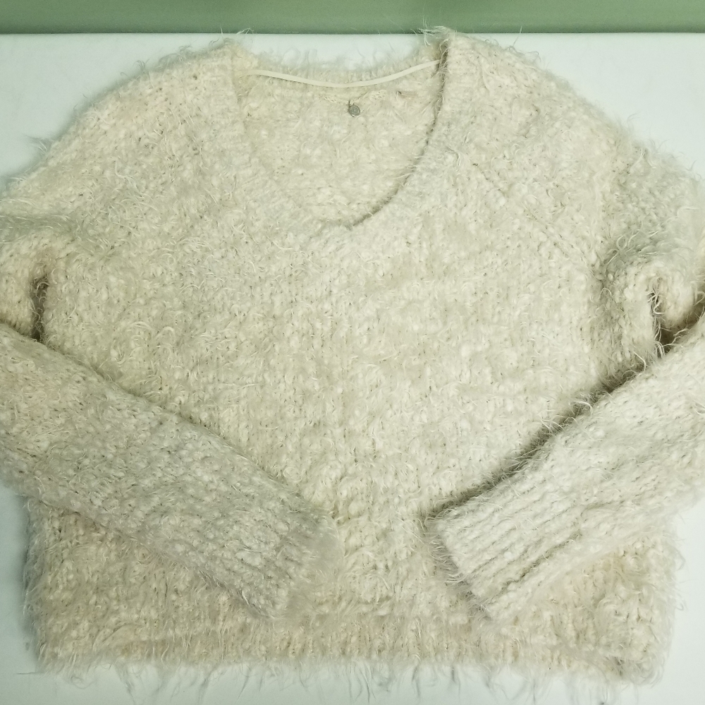 Anthro Knitted & Knotted Cropped Sweater AA19
